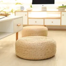 이불 쿠션 바닥 요가 명상 부두, 원형 다도 부두, 발코니 목가적인 두꺼운 둥근 가장자리 다다미 매트 앉기