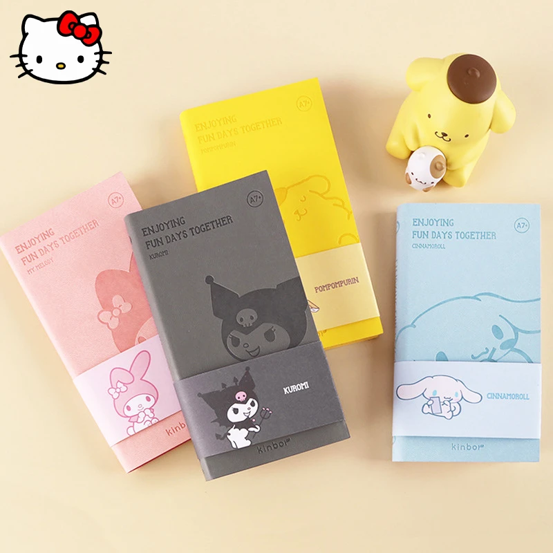 

Sanrio MyMelody Cinnamoroll Kuromi Notepad Kawaii Anime Girl Notepad Memo Student Learning Message Book Office Stationery Gift