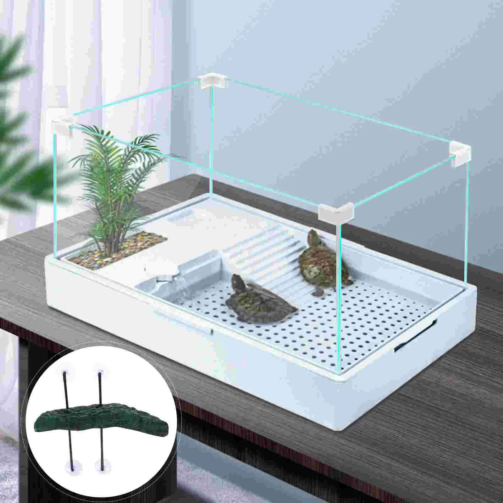 

Turtle Platform Tank Dock Floating Basking Decor Aquarium Tortoise Fish Sucker Ramp Terrace Reptile Resting Wear
