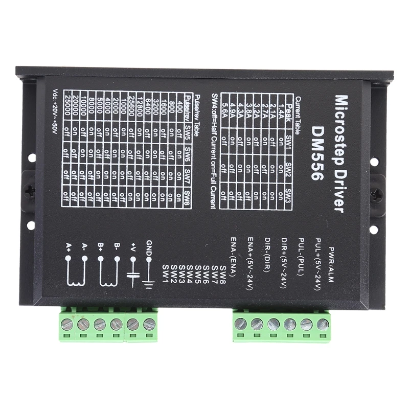 

2022 New DM556 2-phase Digital Stepper Motor Driver 42/57/86 Stepper Motor Driver For CNC