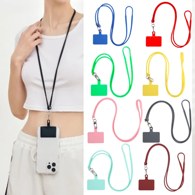 

Anti Lost Detachable Crossbody Phone Lanyards Patch Adjustable Smartphones Hanging Cord Strap Patch For iPhone Samsung Xiaomi