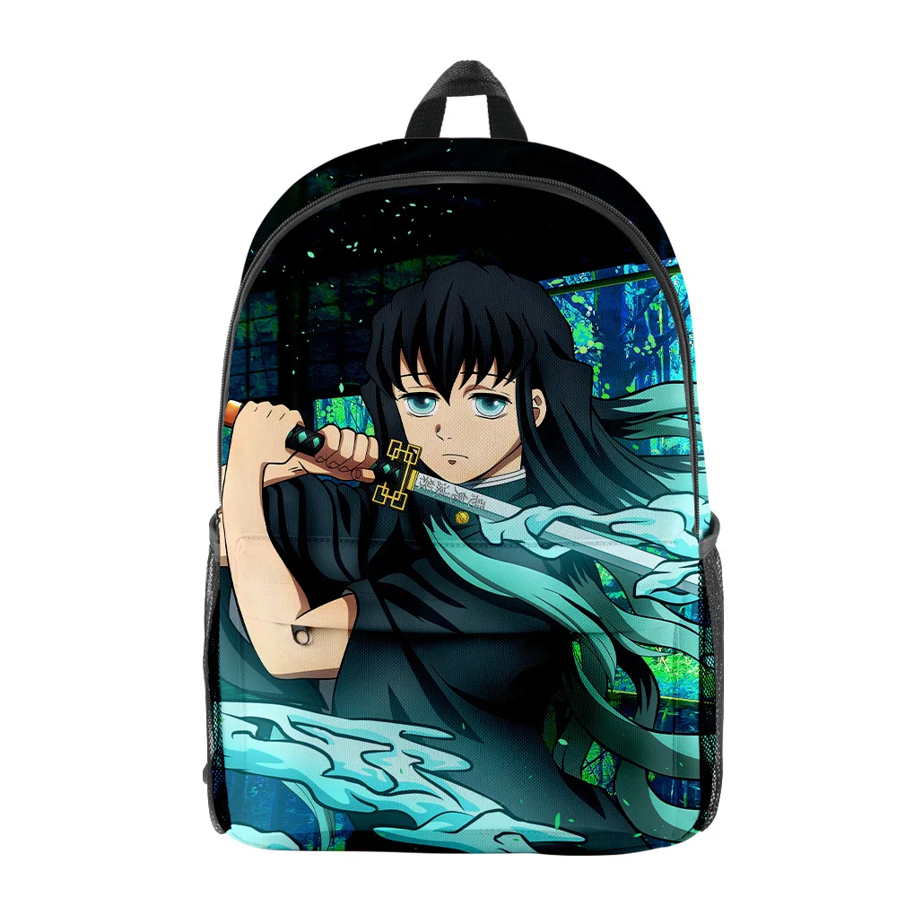 

Новинка, классные трендовые рюкзаки в стиле Харадзюку для студентов, рассекающий демонов, рюкзаки из ткани Оксфорд с 3D-принтом, водонепрони...