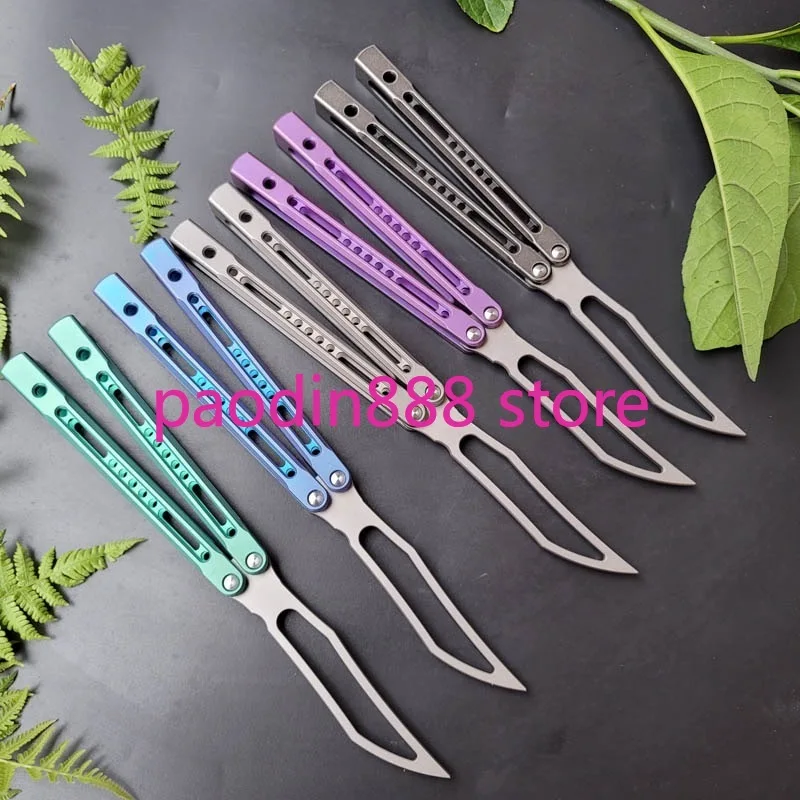 Новейшая модель Theone Butterfly нож для тренера Monarch JK King Channel титановая рукоятка лезвие