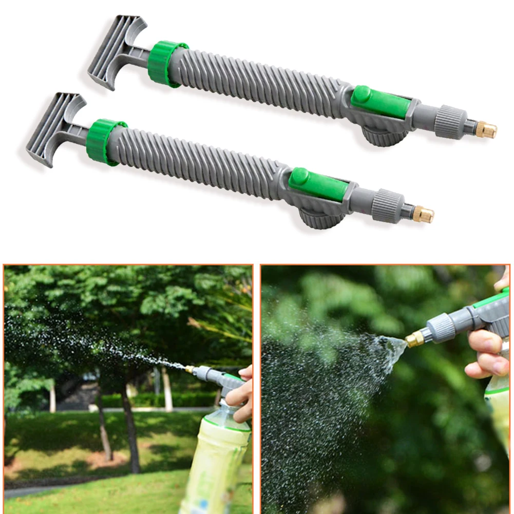 

Portable Air Pump Nozzle Beverage Bottle Head Hand Sprayer Adjustable High Pressure Garden Watering Tool Irrigation Agriculture