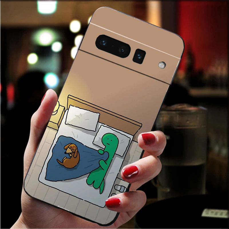 Фото Милый чехол для телефона с динозавром из мягкого силикона TPU для Google Pixel 10a 10 9 Pro XL 9A 8A 7A 6A 5A 3A 4 3 №4