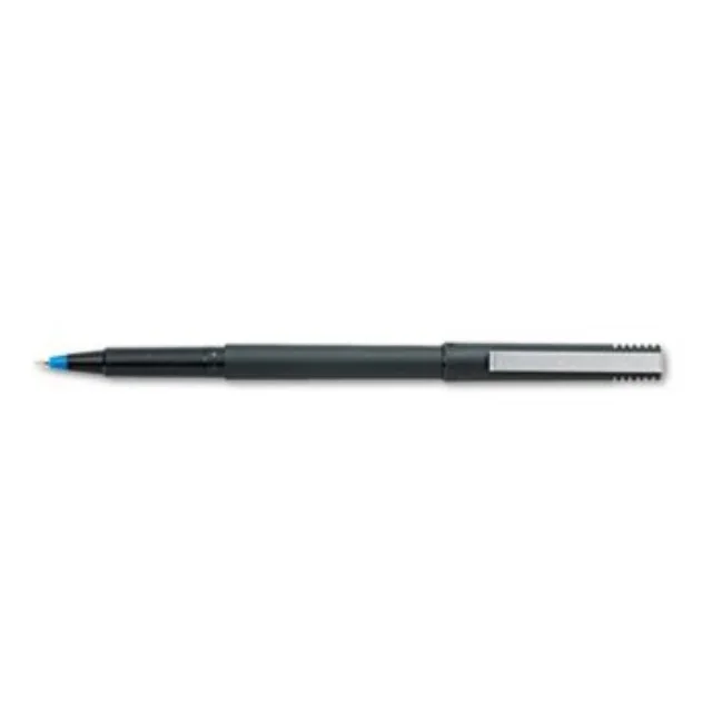 

sanford uniball roller stick pen, 0.5mm micro point, blue ink, dozen (60153)