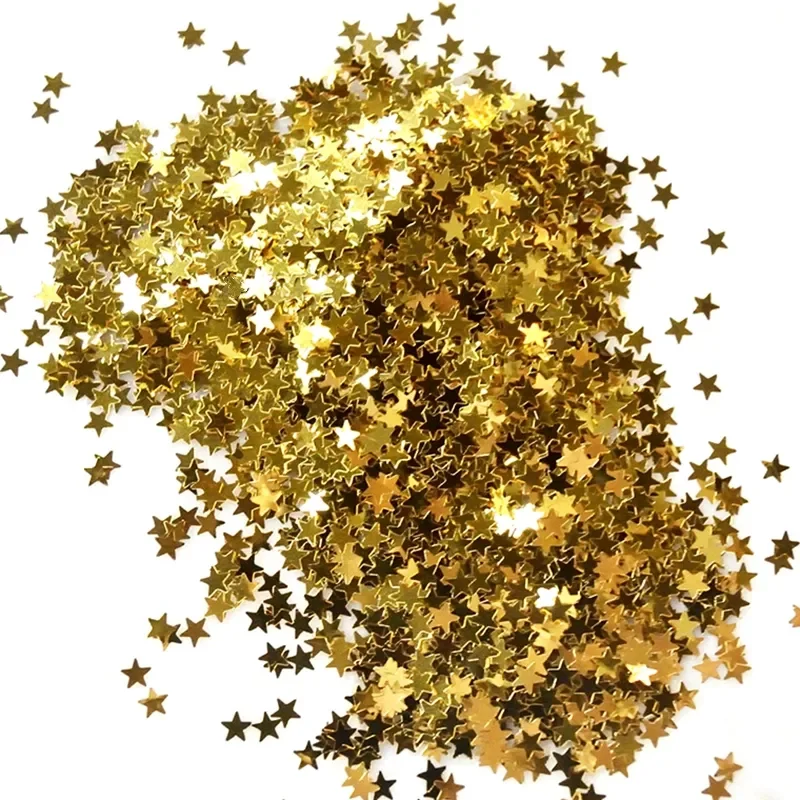 

3mm Glitter Acrylic Star Table Confetti Sprinkles Birthday Party Wedding Decoration Sparkle Gold Stars Party Supplies
