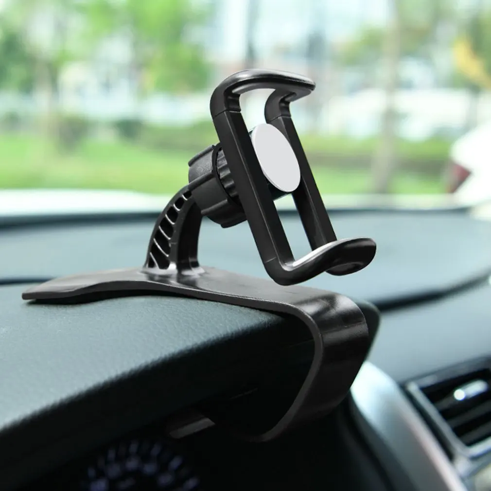 

360 Rotation Adjustable HUD Car Dashboard Phone Holder GPS Clamp Clip cellphone Stand for Iphone 11 Xiaomi Huawei