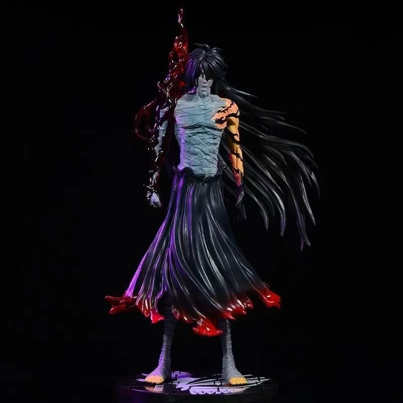

Anime Bleach Kurosaki Ichigo Getsuga Tenshou Standing PVC Action Figure Collectible Model Doll Toy 29cm