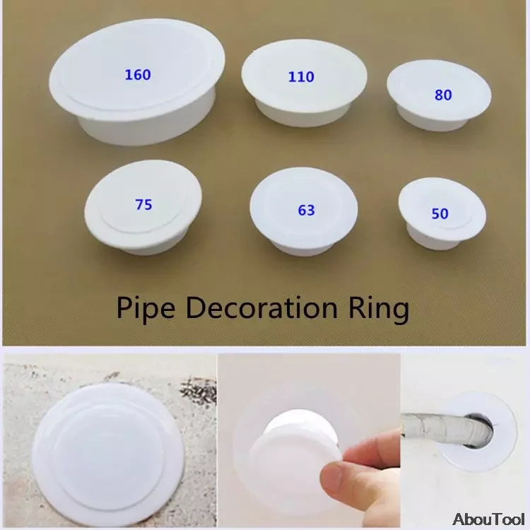 

Ring White 1PCS Sewer Pipe Air Cconditioning Hole Decorative Cover Pipe Collar Household Accessories Pipe Decoration Ring