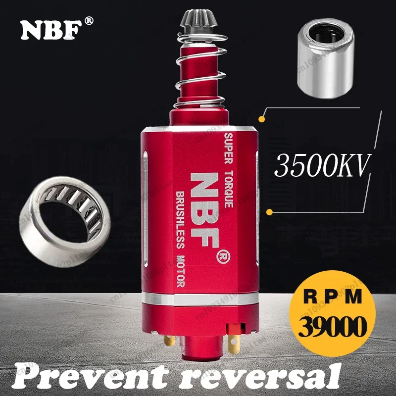 Фото NBF 5.0 Бесщеточный двигатель для страйкбола для страйкбола AEG, бесступенчатая регулировка скорости, двигатели с высоким крутящим моментом для коробки передач M16/M4/MP5/G3/P90 V2 №1