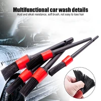 5pcs multifunctional detail brush car air conditioner side seam cleaning soft brush interior car wash cleaning brush