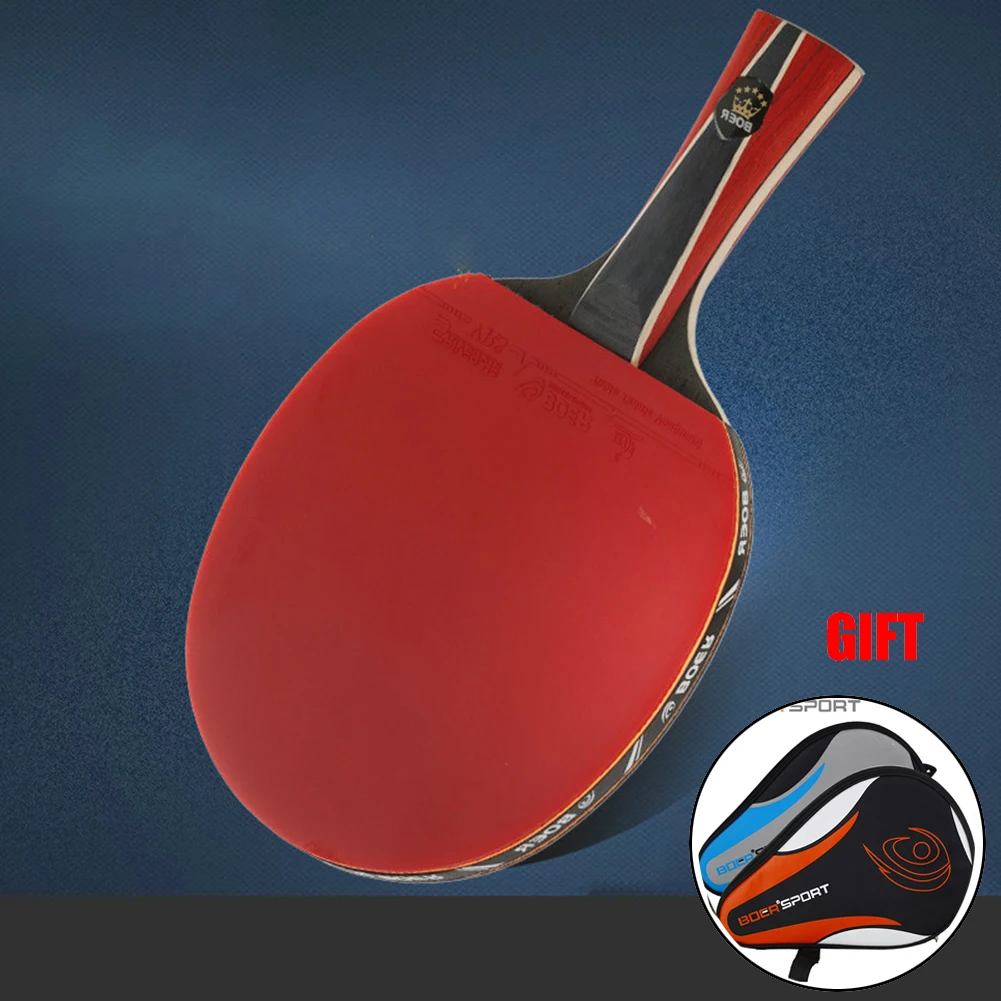 

Professional Grade Ping Pong Paddle with 7 Ply Wood Construction and Fast Break Arc for Optimal Offense and Defense