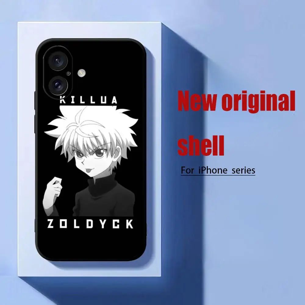 Killua Zoldyck Cool Anime Горячий чехол для телефона iPhone 16 15 14 13 12 11 X XR XS 8 Plus Mini Pro Max Мягкий