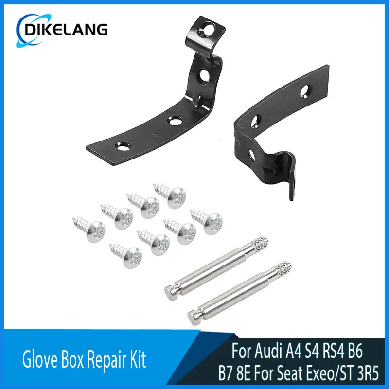 

2X Glove Box Lid Hinge Repair Kit Snapped Fix Brackets For Audi A4 S4 RS4 B6 B7 8E For Seat Exeo/ST 3R5 Car Interior Accessories