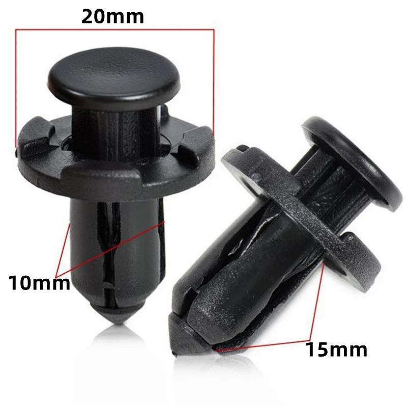 

20 шт. для отверстия 10 мм OE: 90914-0007, автомобильные пластиковые зажимы для крыльев, крепеж для автомобильного бампера, заклепки, зажимы для отделки, фиксаторы B108