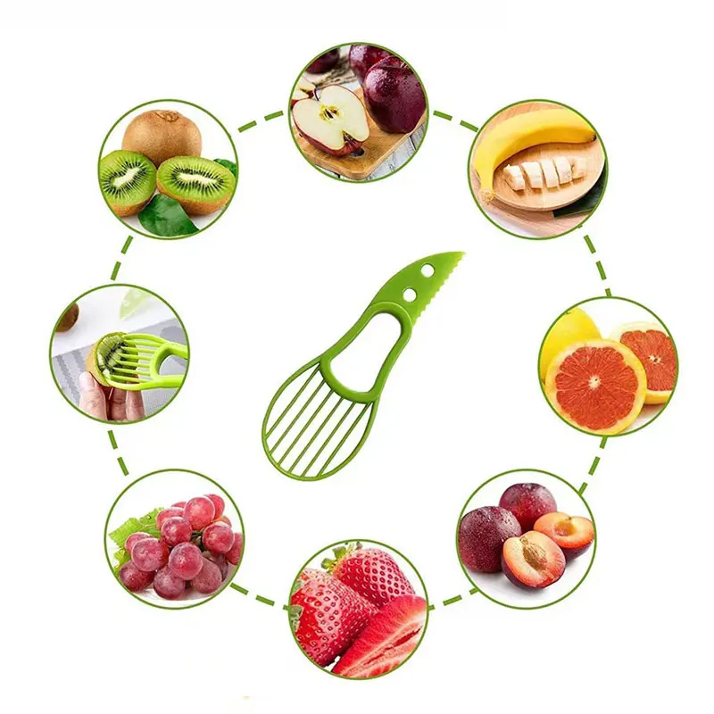 3 в 1 ломтерезка для авокадо Ломтерезка масла и фруктов резак разделитель
