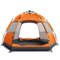 outdoor supplies rainproof hexagonal pavilion travel camping automatic easy to put up tent camping
