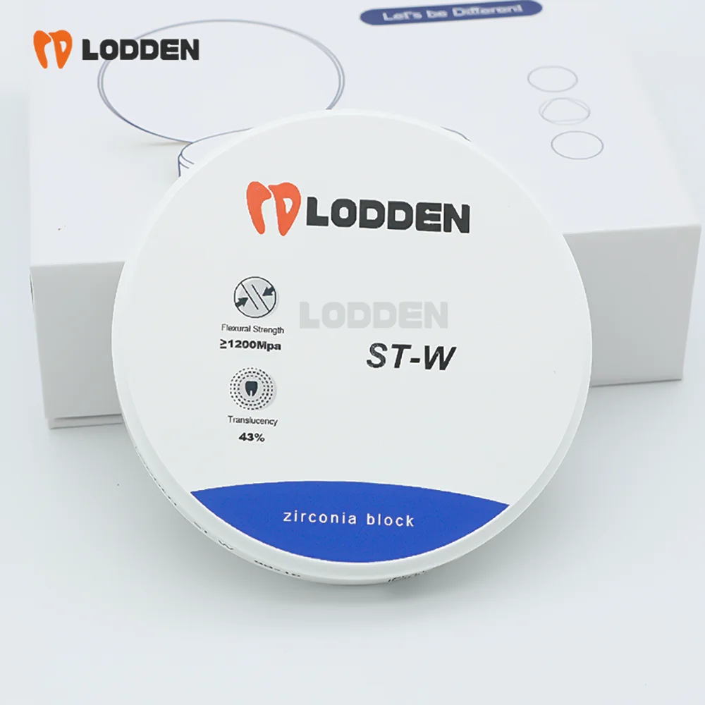 Фото Стоматологические циркониевые блоки LODDEN ST-W 98 мм/95 мм/AG для CAM CAD Odont 05, зубные протезы, материалы из белого циркония, 1350 МПа №4