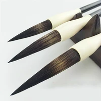 mink hair calligraphy brushes chinese calligraphy freehand painting brush pen official script regular script long hair brush pen