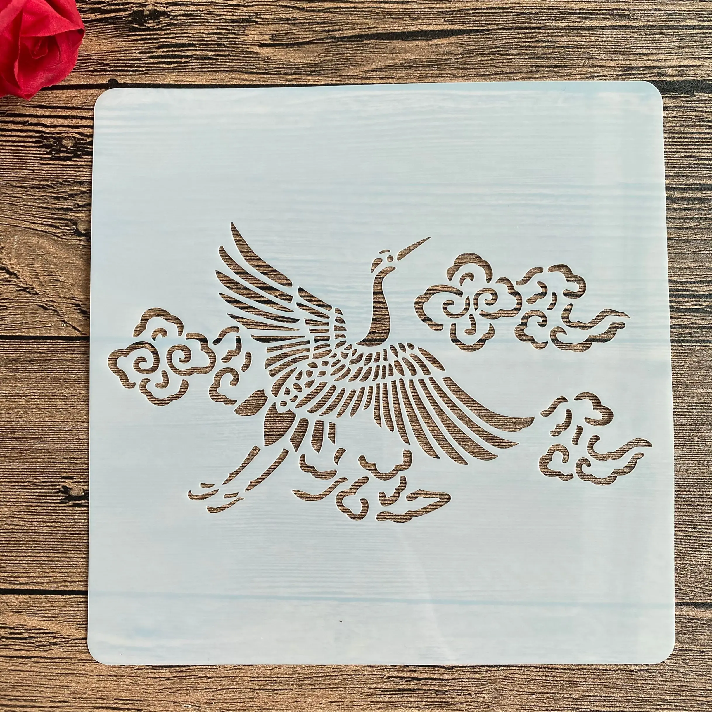 

20 *20 cm DIY dog animal mandala mold for painting stencils stamped photo album embossed paper card on wood, fabric wall