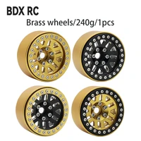 240g1pcs brass heavy 1 9inch beadlock wheel rim hub for 110 rc crawler car traxxas trx4 trx6 axial scx10 iii axi03006 yk4082