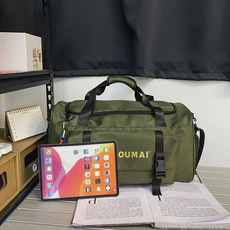 YILIAN Short travel bag men and women large capacity light oversized hand luggage travel basketball training fitness bag