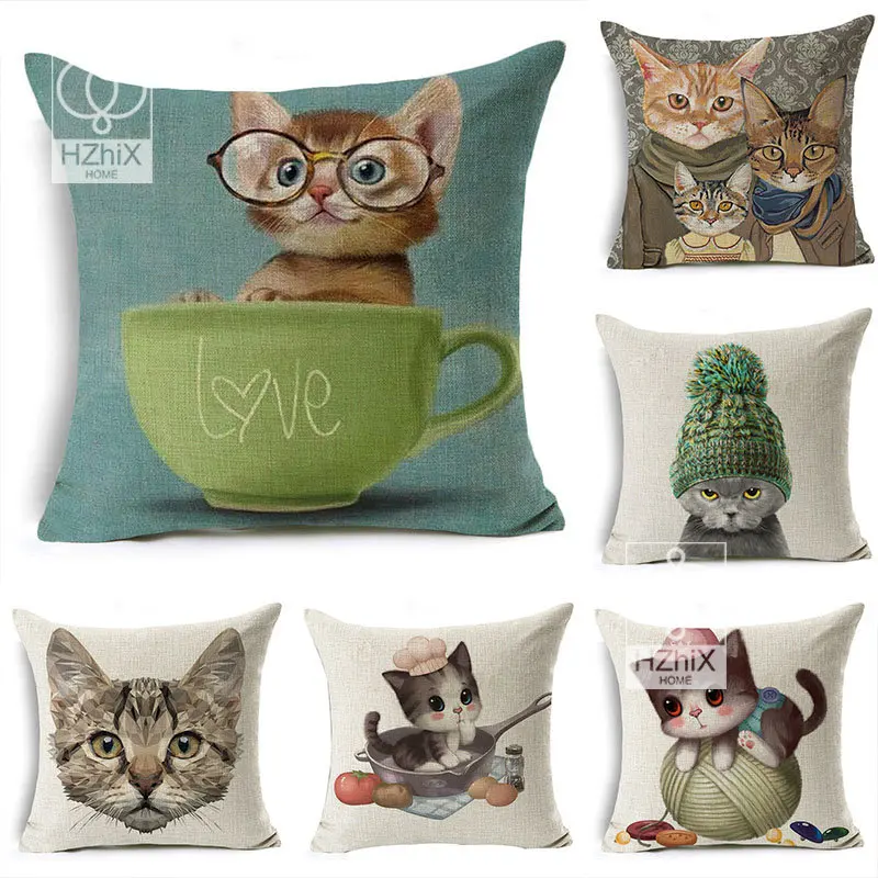 

Cute Cartoon Colorful Cushion Cover Decor Animal Pet Pillowcase for Sofa Car Home Office Printed Peach Skin Body Pillow Cover