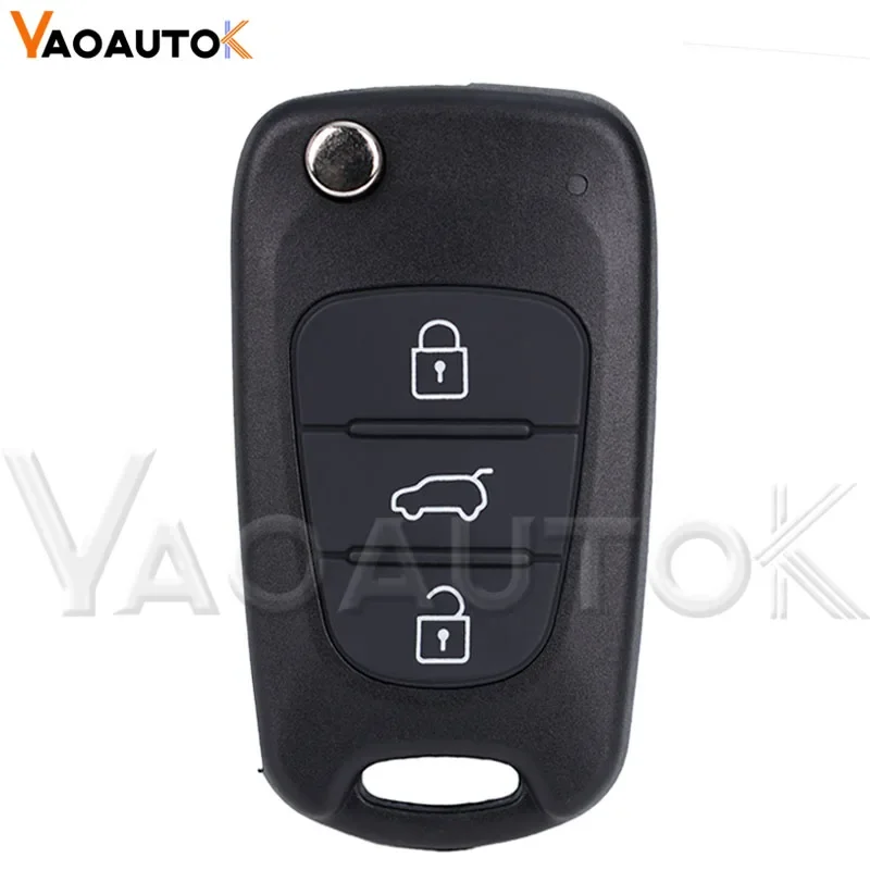 

Сменный чехол для дистанционного ключа автомобиля с 3 кнопками, складной чехол для ключей Hyundai для Kia K2 K5 Rio 3 Picanto Ceed Cerato Sportage
