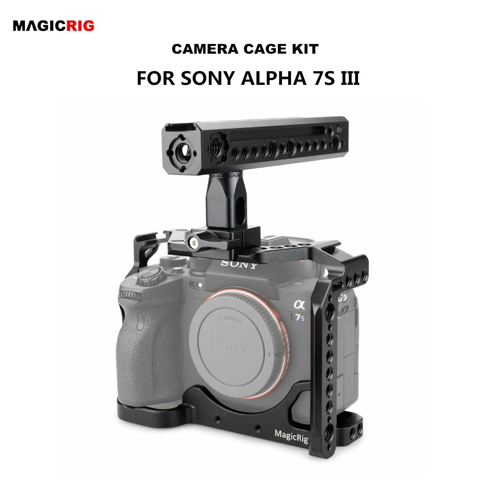 

MAGICRIG A7SIII Camera Cage with Side Handle NATO Handle for Sony Alpha 7S III / A7SIII / A7S3