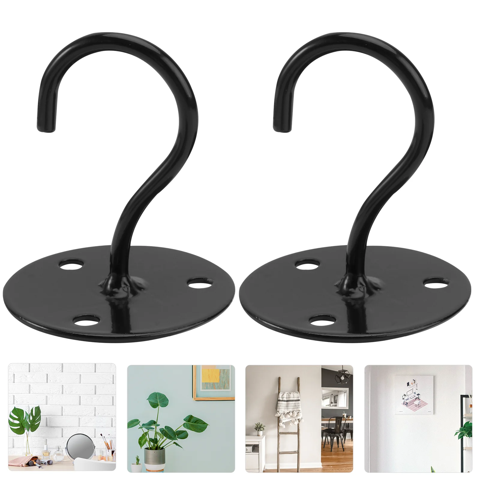 

2 PCS Hanging Bird Feeder Ceiling Hook Wall Mount Garage Ceiling Hooks Hooks Hanging Porch Hanging Hook