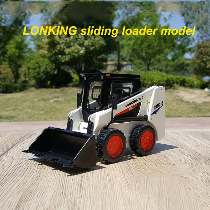 

Diecast 1:20 Scale Longgong Skid Steer Loader CDM312 Forklift Alloy Construction Machinery Model Collection Souvenir Ornaments