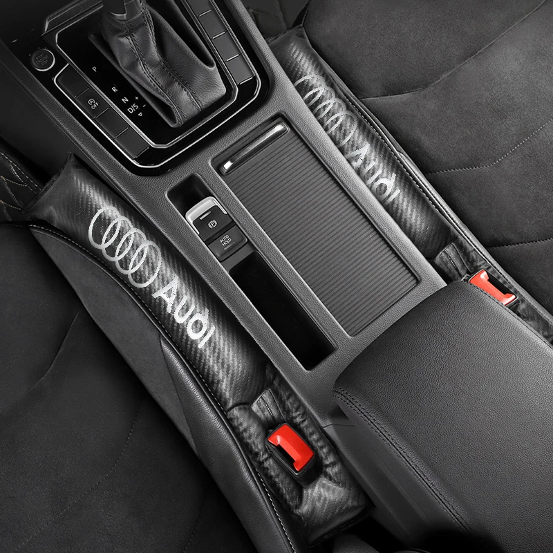

1/2PC Car Interior Seat Gap Plug Filler LeakProof Pads Auto Accessories For Audi Sline S3 S4 S6 RS A3 A4 B8 8P 8V A6 A5 Q5 B7 B6