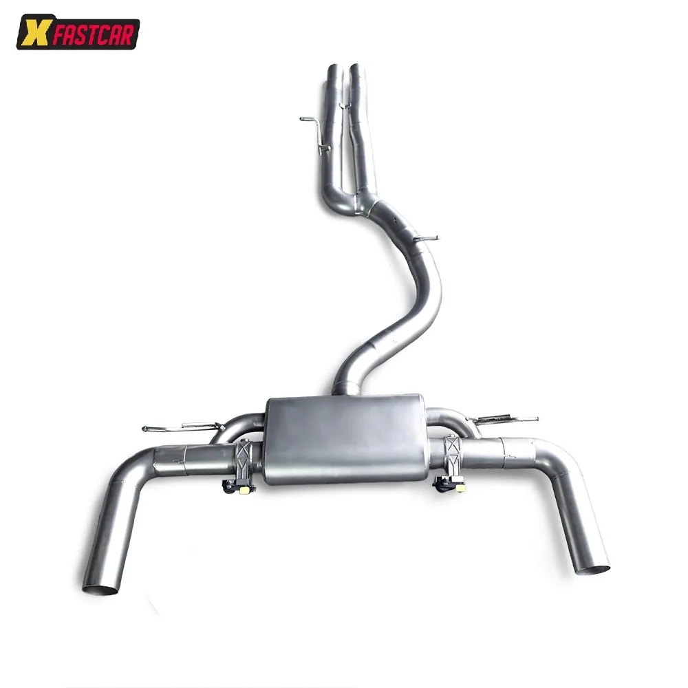 Выхлопная система Catback для RS3 TT RS 2.5T 2017-2023 из нержавеющей стали 304 с клапаном и черным наконечником (art.: 3920d9cc03b4e) - 3920d9cc03b4e