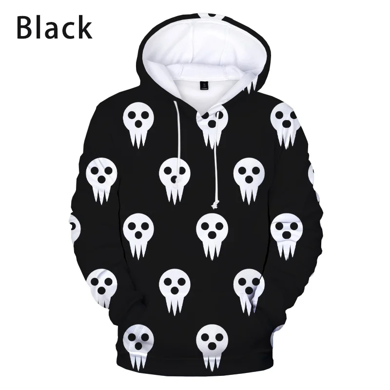 

New S-Soul Eater 3D Printed Hoodies Unisex Cool Popular Japanese Anime Long Sleeve Sweatshirts Hip Hop Plussized Pullover