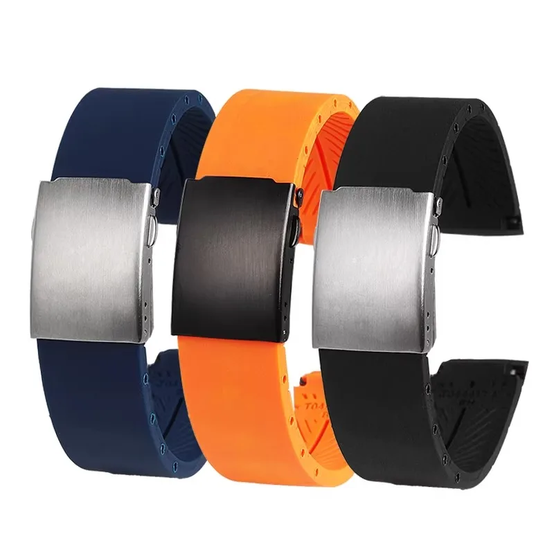 Водонепроницаемый силиконовый ремешок для часов Tissot T044 Rhythm PRS516 20 мм