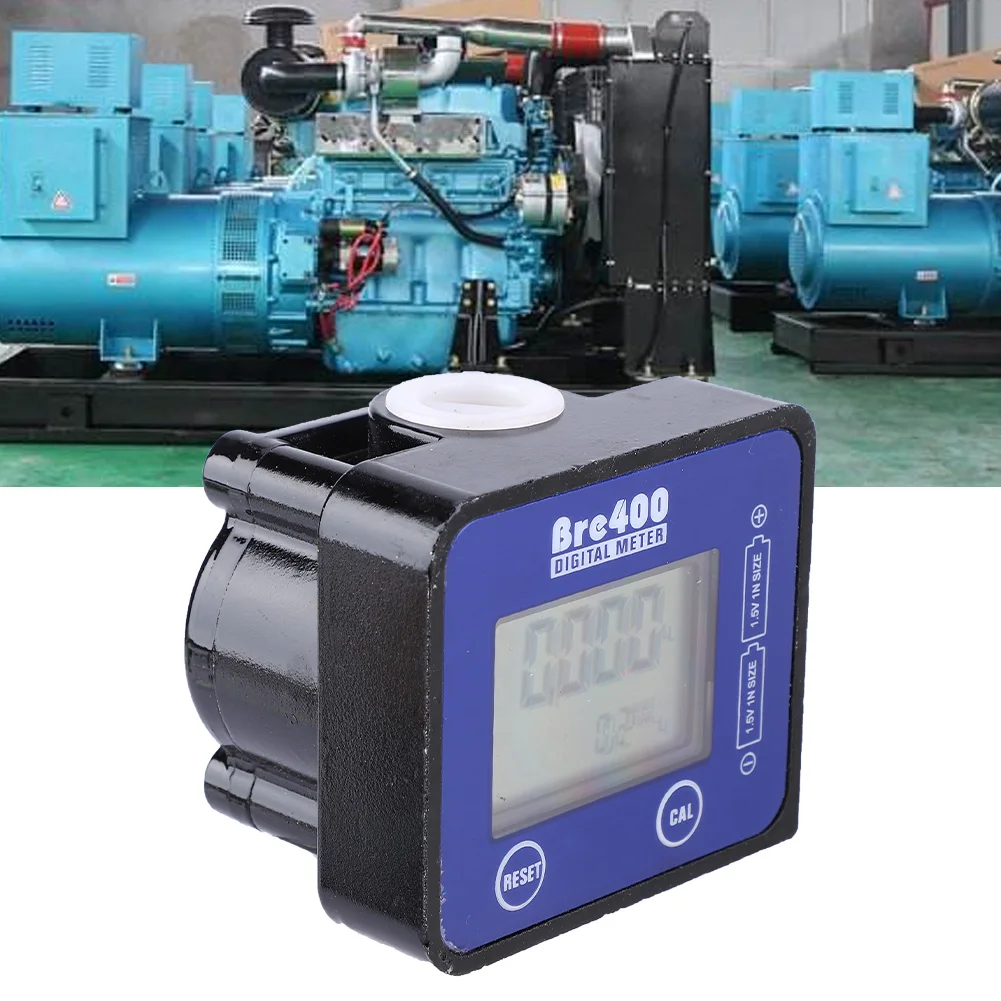 

1/2" 1-30L/Min Digital LCD Display Meter High Accuracy Aluminum Alloy Fuel Diesel Meter Sensor