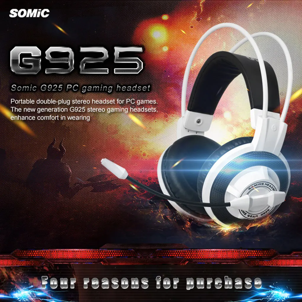 

SOMiC G925 ANC Earphones Hybrid Active Noise Cancellation Wired Headphones 3.5mm Hi-Res Audio Gaming Headset With Mic For Xiaomi