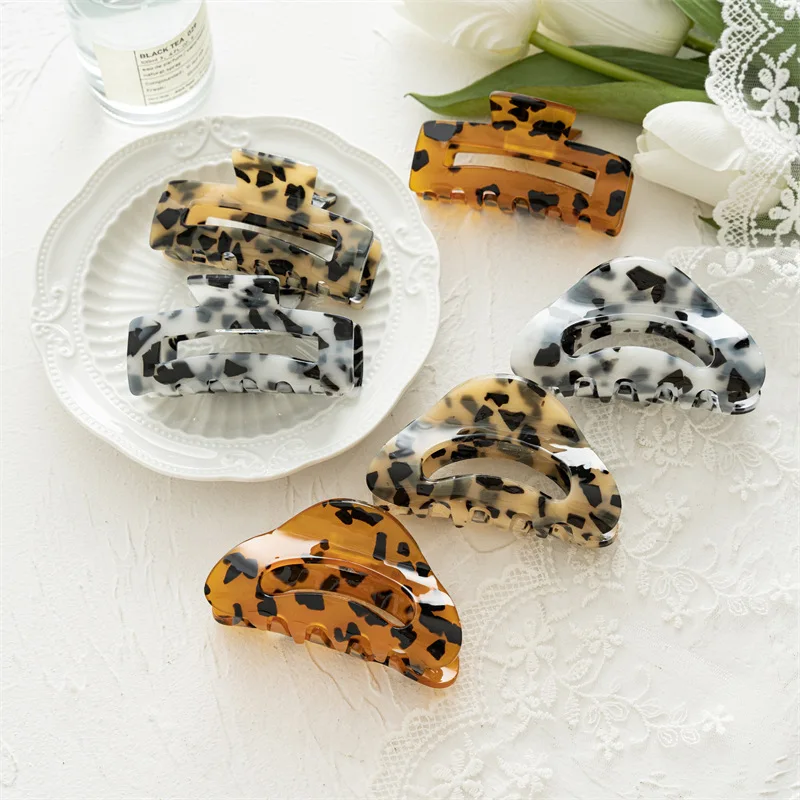 

Женские заколки для волос из ацетата, модные заколки для волос, аксессуары для волос, заколки-крабы, зажимы для волос