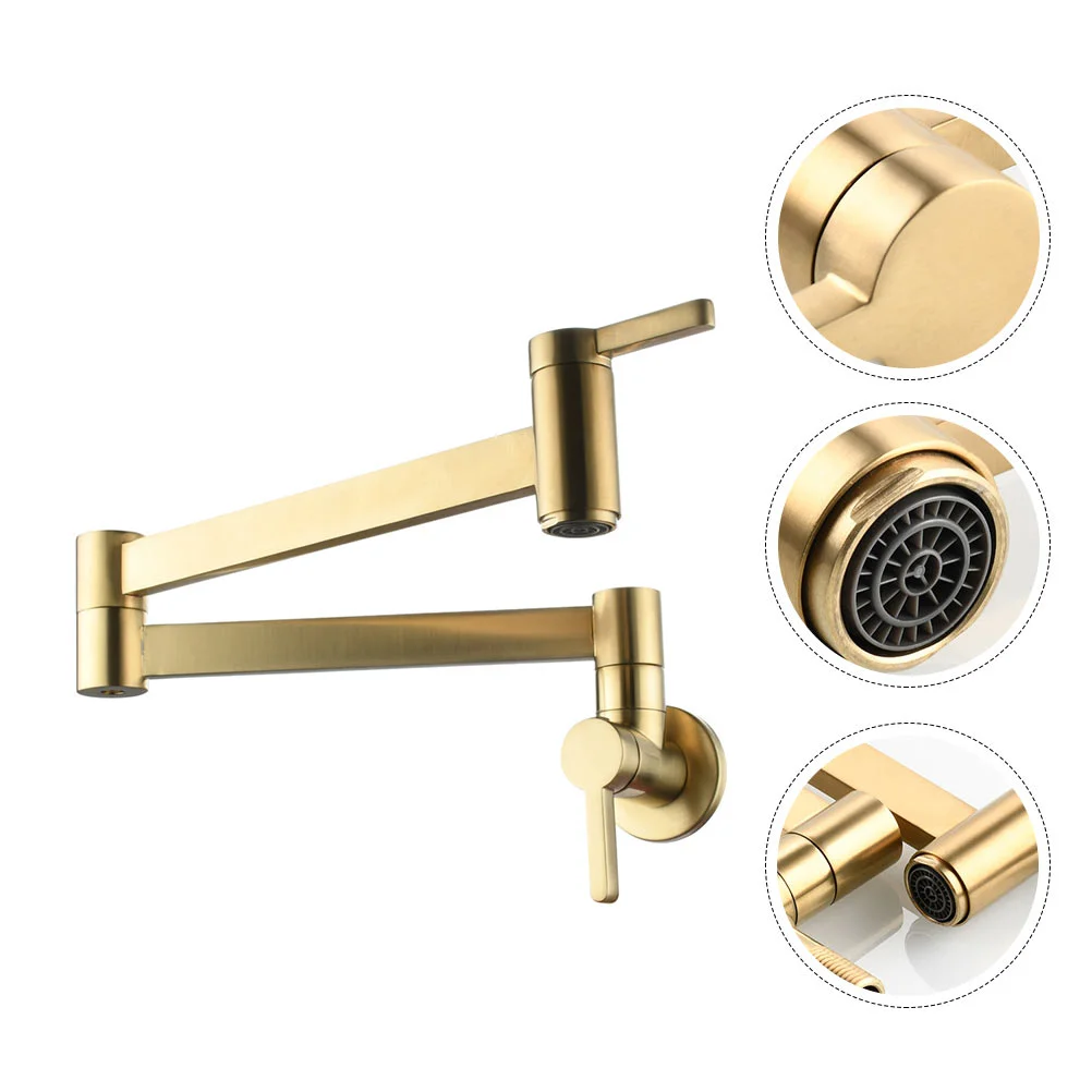 

1pc Copper Bathroom Double Switch Foldable (Golden)