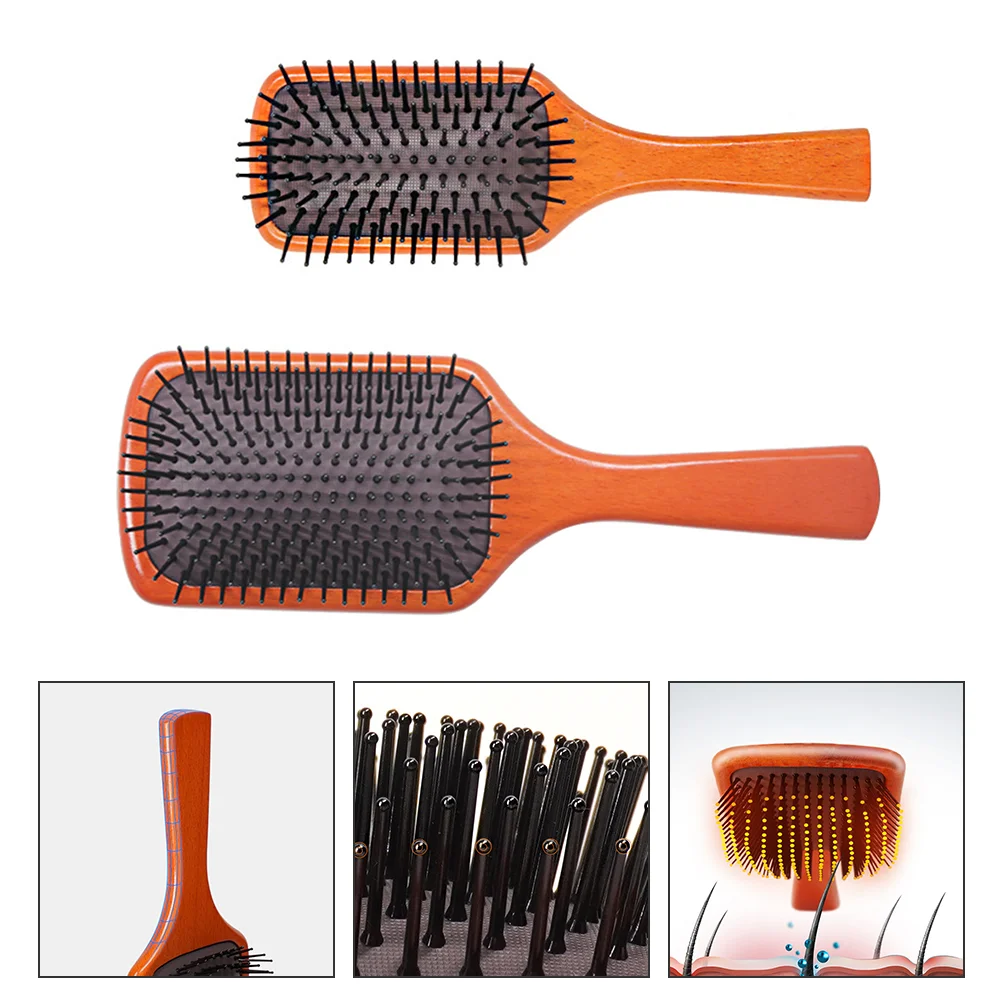 

2pcs Airbag Paddle Comb Hair Styling Comb Scalp Massager Detangling Comb