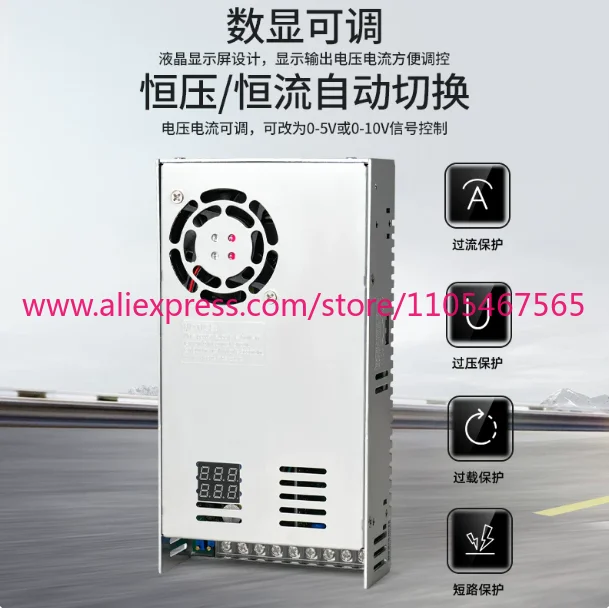 Фото 1 шт. импульсный блок питания 1000W/1500W/4000W с цифровым дисплеем напряжения и тока, 220В на 24В/36В/48В/0-110В, 90А №3