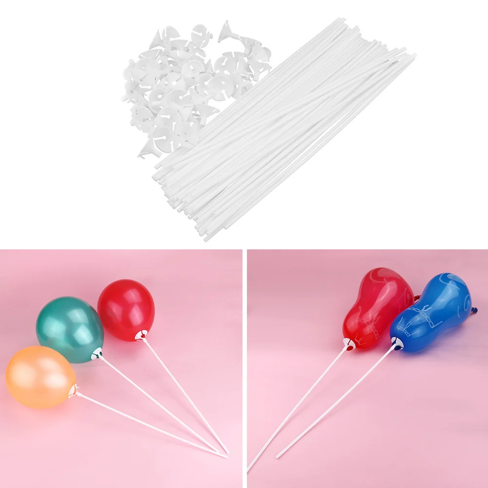 

Balloon Sticks Stand Holder Cups Stick Base Ballon Holders Plastic Balloons Column Clear Kit White Arch Decoration Party Wedding