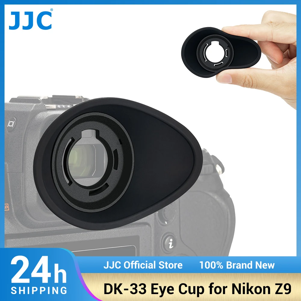 JJC DK-33 Мягкий Силиконовый наглазник для Nikon Z9 Z8 аксессуары для камеры вращающийся на 360 ° окуляр Модернизированная версия наглазник
