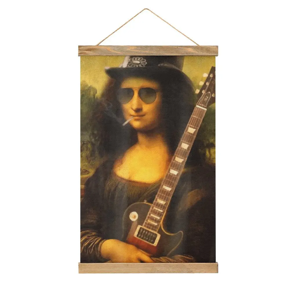 Холст Висячая Картина Мона Лиза Але Премиум Юмор Кухня Настенное Украшение Стиль