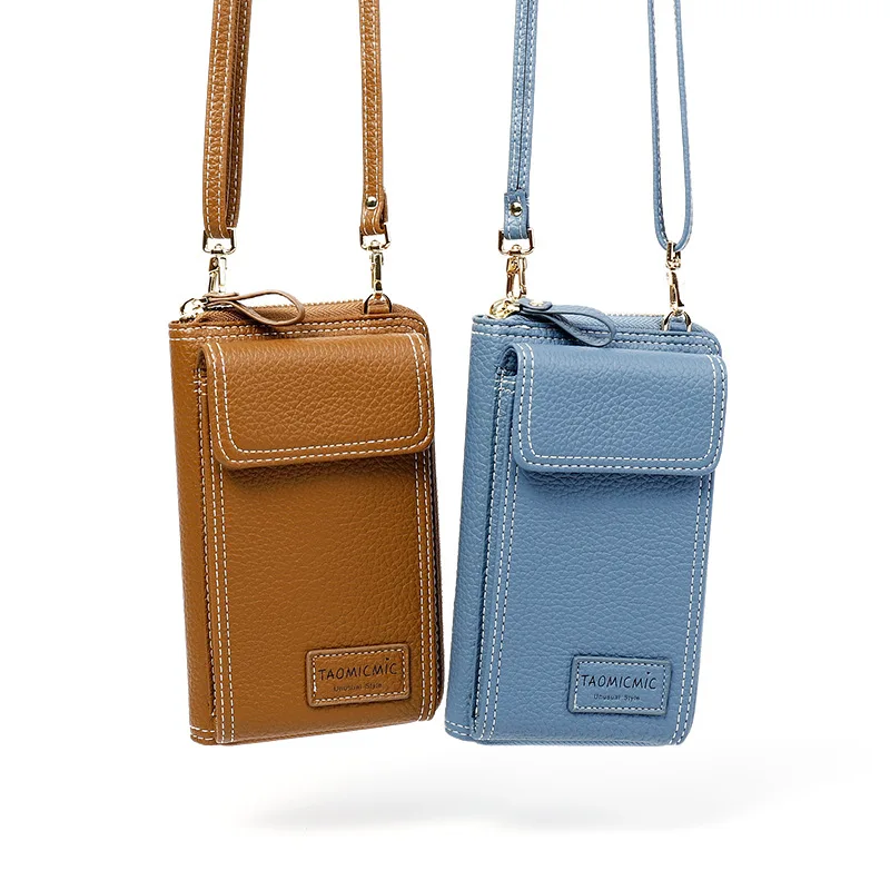 

New Women's Wallet Ladies Long Clutch Bag Large Capacity Mobile Wallet Female Zipper Shoulder Messenger Bag Carteira Feminina