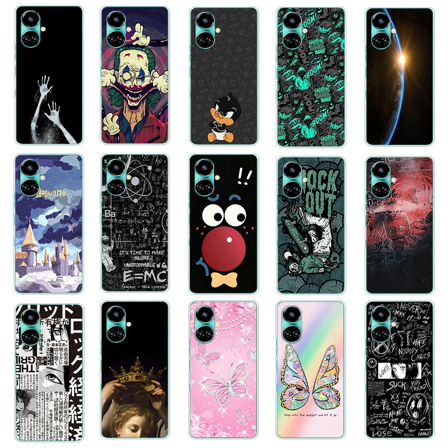 3 для Tecno Camon 19 Pro/Camon 19/Spark 6 Go/Camon 18P/Spark 8P чехол TPU Мягкий силиконовый защитный