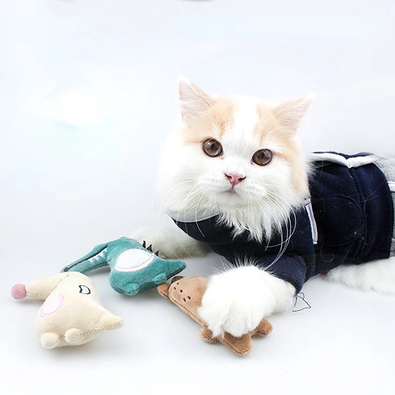 

Новые забавные плюшевые игрушки для кошек, тренировочные игрушки для котят, милые плюшевые животные, аксессуары для домашних животных
