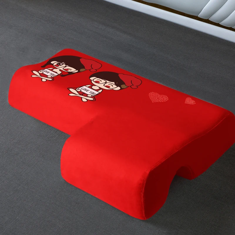 

Fluffy Soft Cozy Sleeping Pillows Bedroom High Quality Home Hotel Double Couple Neck Protector Pillows Almohada Sleep BC50ZT