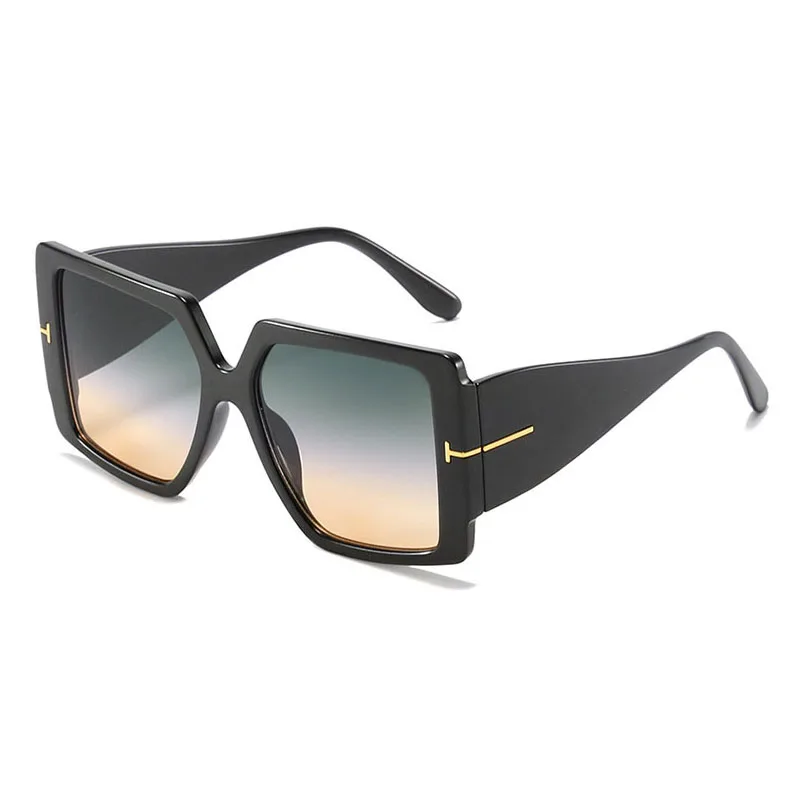 

New Fashion Oversized Sunglasses Women Square Shades Luxury Brand Designer Vintage Ladies Sun Glasses UV400 Oculos de sol